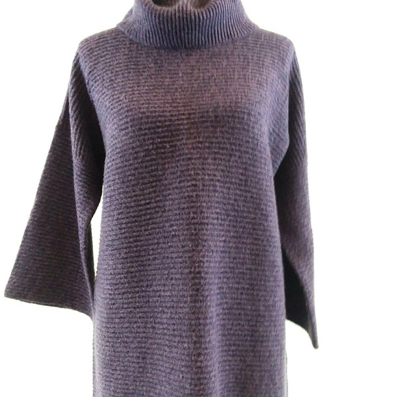 BLUE SEVEN Purple Acrylic Cowl Neck Sweater - Picture 8 of 8